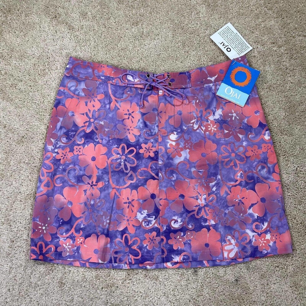 Ojai Women's Batik Board Skirt Size 14 Pipu Pink Camp outdoor